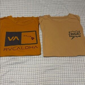 Bundle Men’s Medium RVCA Shirts Tops School Casual Everyday Vacation Hawaii